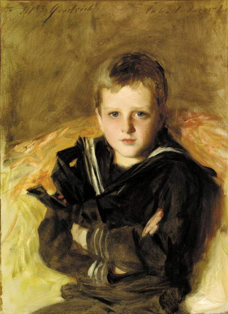 Detail of Portrait of Caspar Goodrich by John Singer Sargent