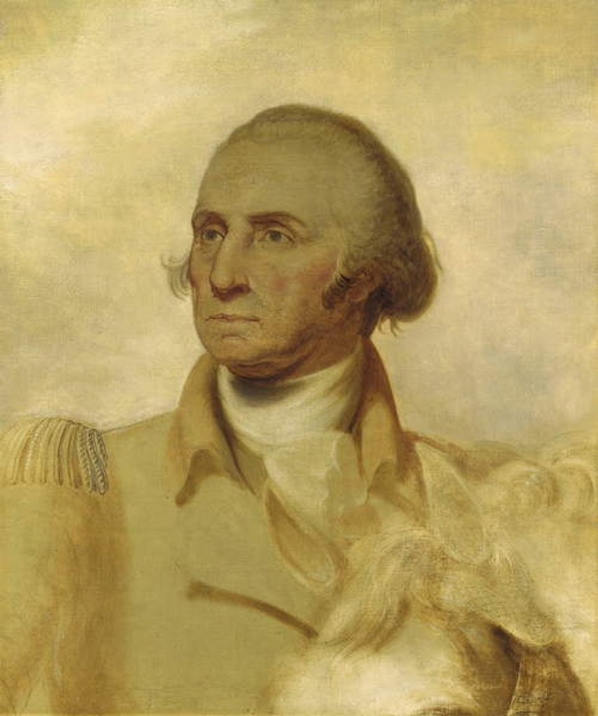 Detail of Sketch for a Portrait of George Washington by Rembrandt Peale