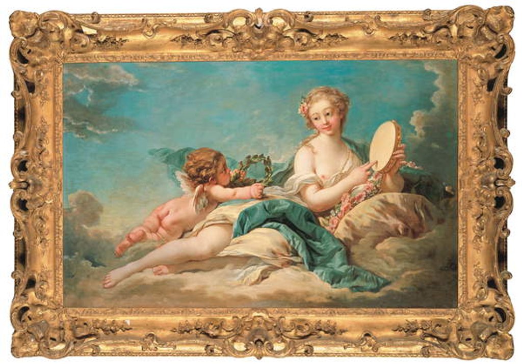 Detail of Clio, the Muse of History and Song, 1758 by Francois Boucher