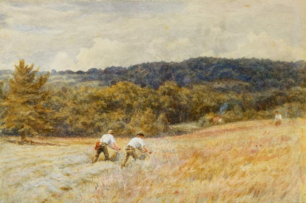 Detail of The Reapers by Helen Allingham