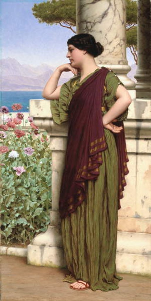 Detail of Tender Thoughts, 1917 by John William Godward