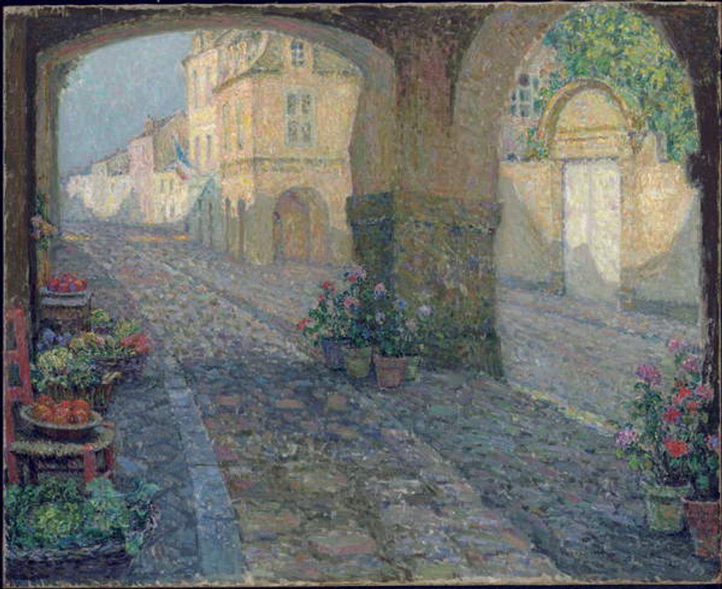 Detail of Boutique in the Old Porch; La Boutique de Vieux Porche, 1923 by Henri Eugene Augustin Le Sidaner