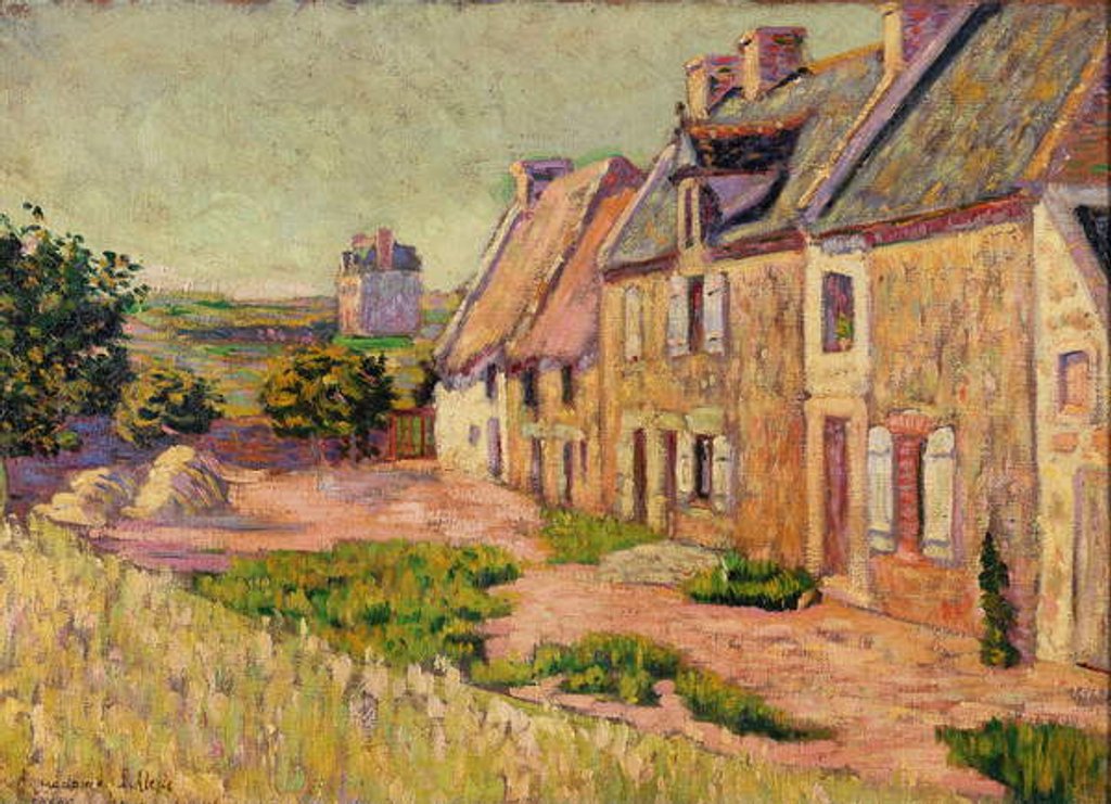 Detail of Saint-Briac, cour a la Ville Hue, 1885 by Paul Signac