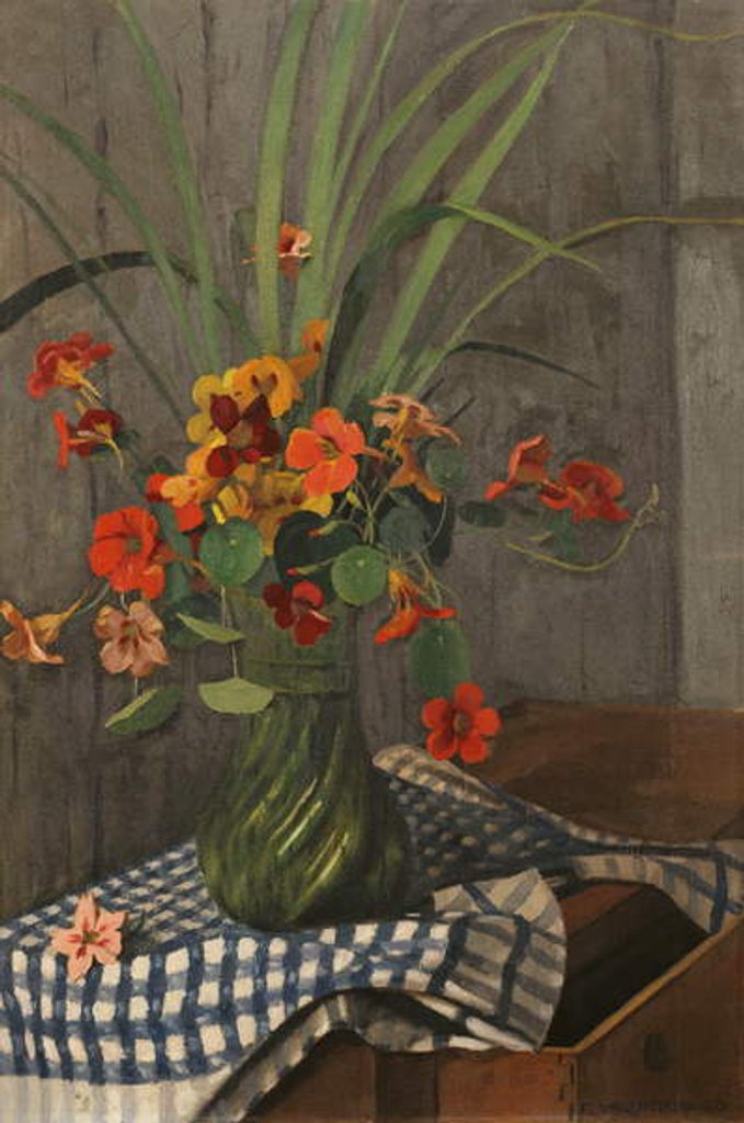Detail of Nasturtiums; Capucines, 1920 by Felix Edouard Vallotton