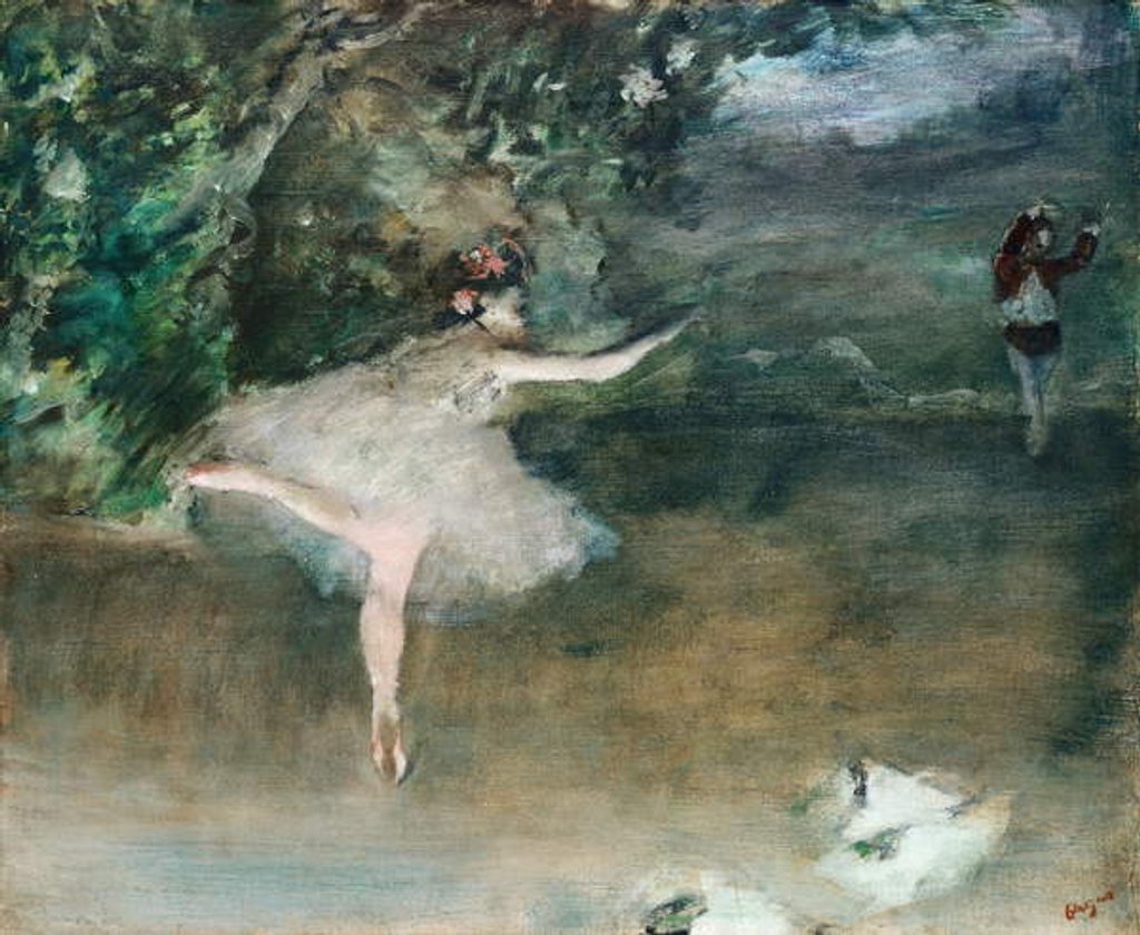 Detail of Les Pointes, c.1877-1878 by Edgar Degas
