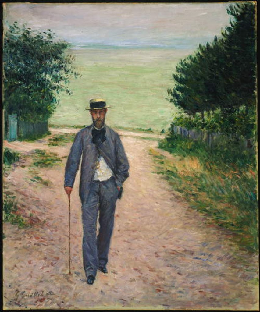 Detail of Stroller by the Sea by Gustave Caillebotte