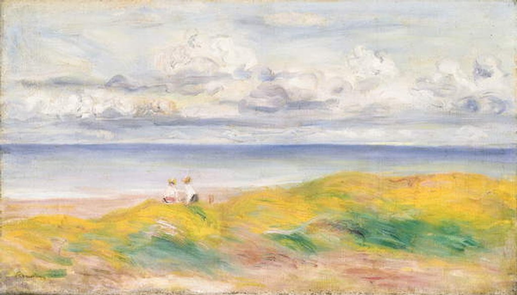 Detail of On the Cliffs; Sur la Falaise, 1880 by Pierre Auguste Renoir