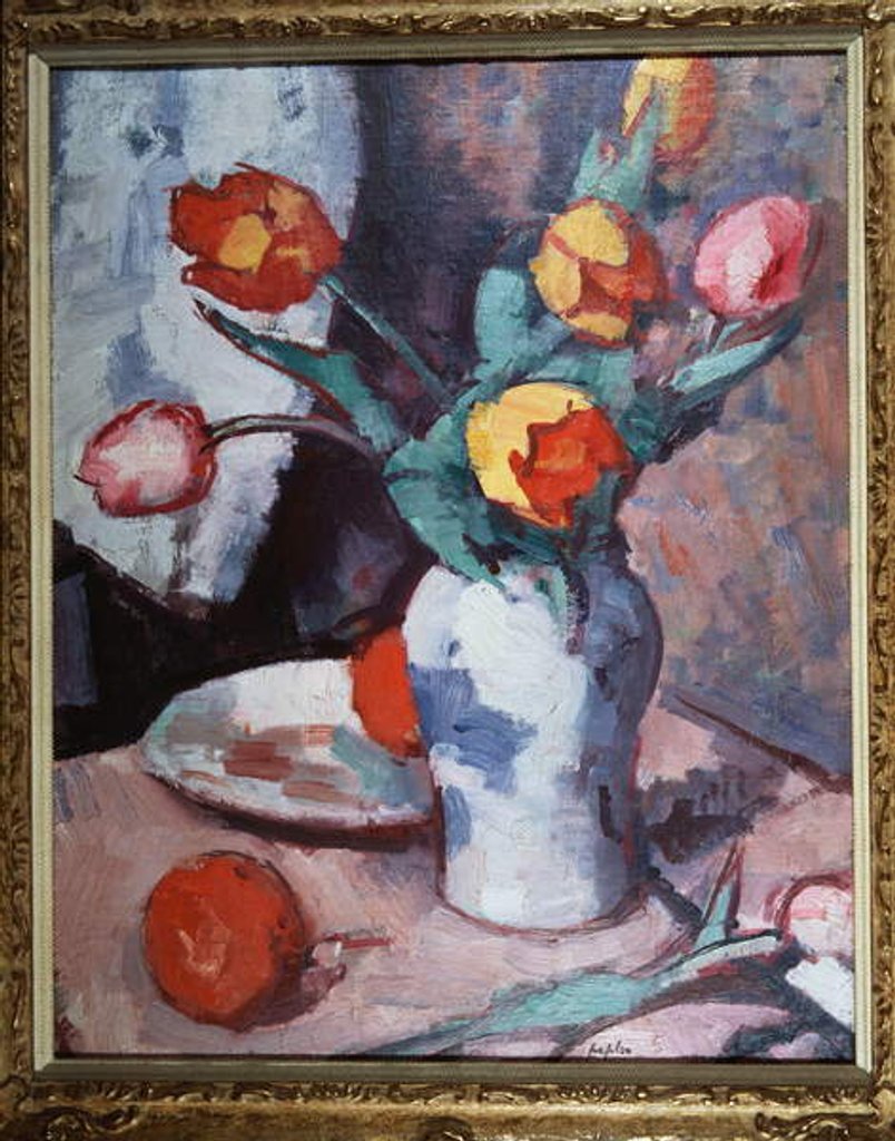 Detail of Tulips, c.1928 by Samuel John Peploe