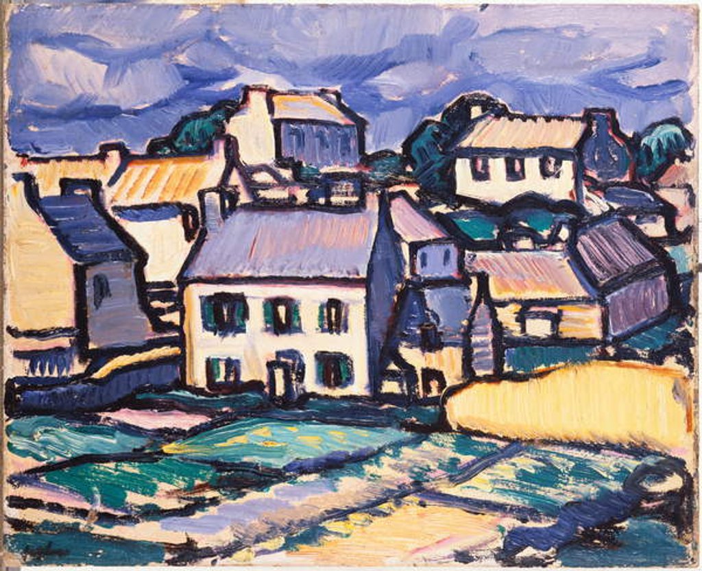 Detail of Ile de Brehat, Brittany by Samuel John Peploe