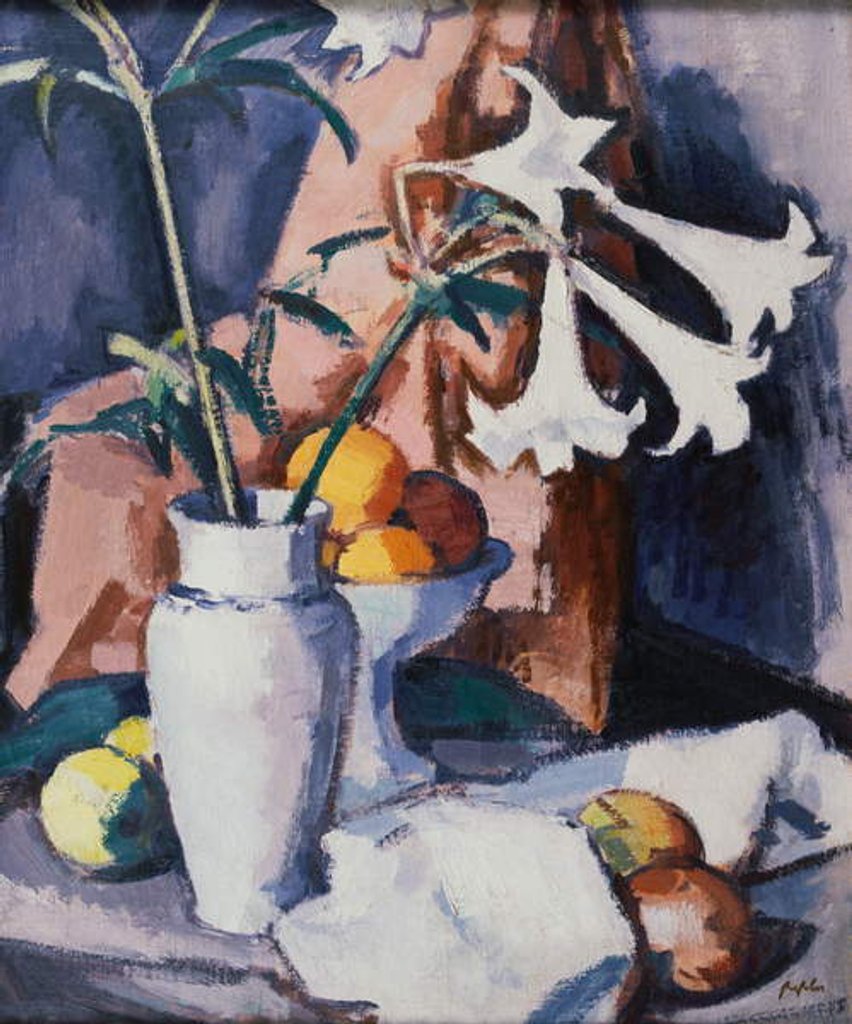 Detail of Madonna Lilies, c.1926 by Samuel John Peploe