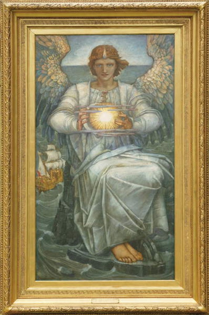 Detail of The Angel of the Sea, 1906 by Edward Reginald Frampton