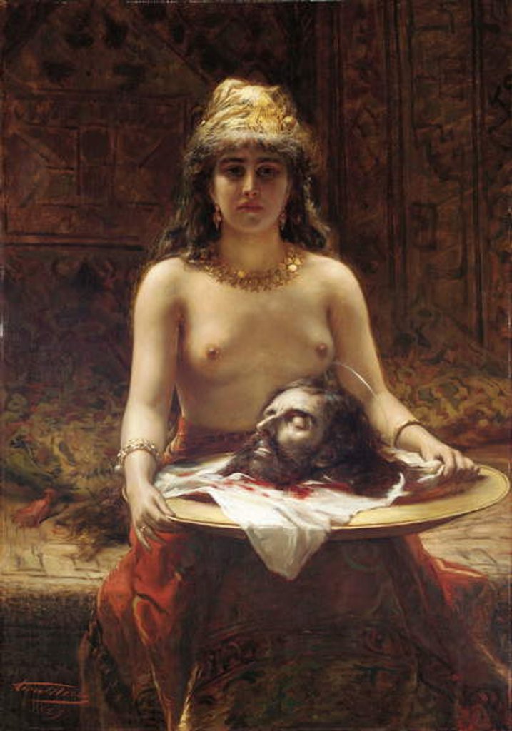 Detail of Salome, 1889 by Leon Herbo