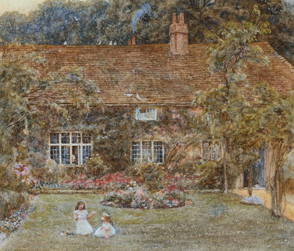 Detail of A Country House by Helen Allingham
