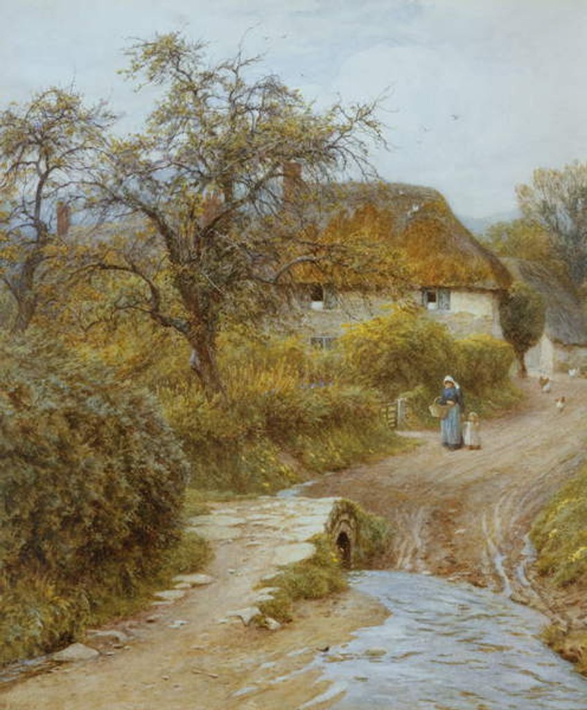 Detail of Hill Farm, Symondsbury, Dorset by Helen Allingham