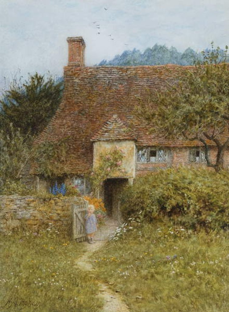 Detail of Old Cottage, Witley by Helen Allingham