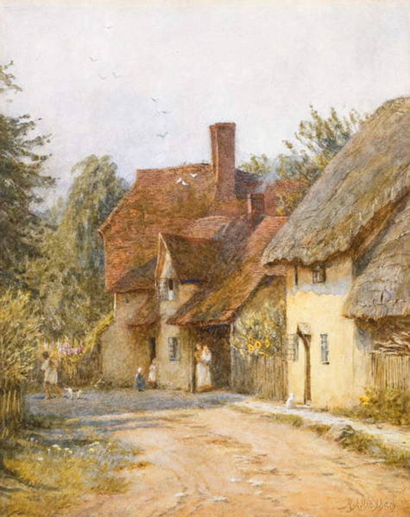 Detail of East Hagbourne, Berkshire by Helen Allingham