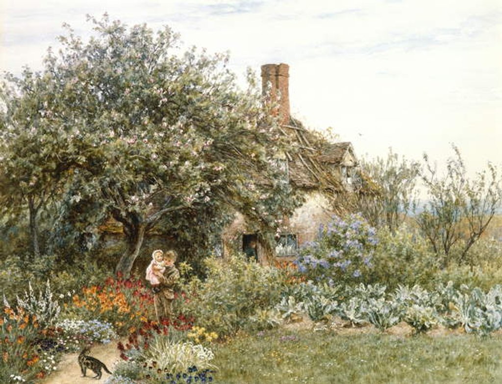 Detail of Near Hambledon by Helen Allingham