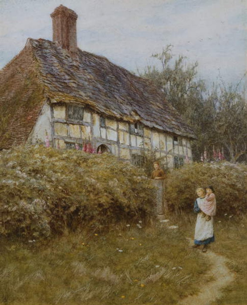 Detail of The Priest's House, West Hoathly by Helen Allingham