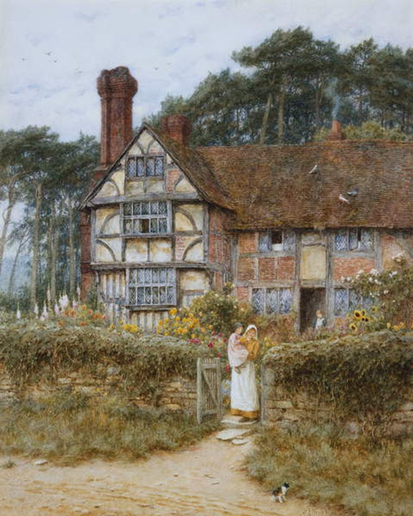 Detail of Unstead Farm, Godalming by Helen Allingham