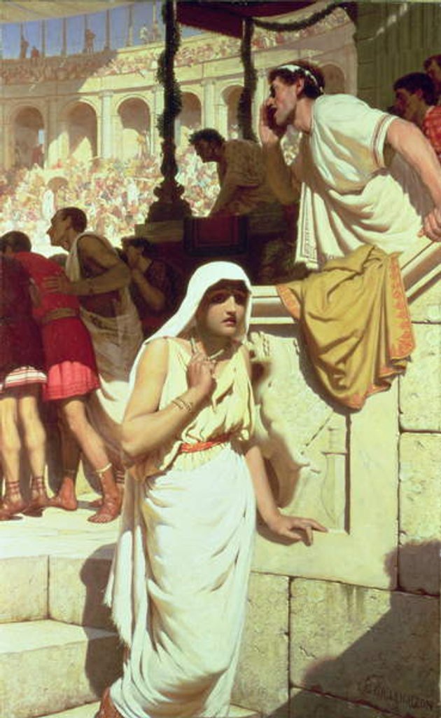 Detail of The Gladiators Wife, 1884 by Edmund Blair Leighton
