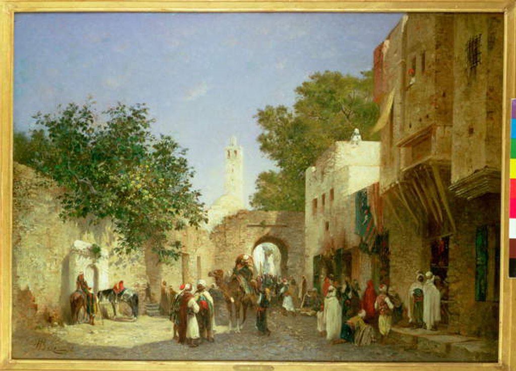 Detail of An Arab Street Scene, 1872 by Honore Boze