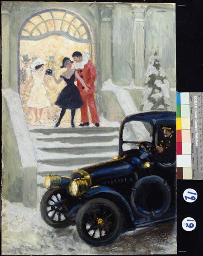 Detail of After the Ball, 1917 by Paul Fischer