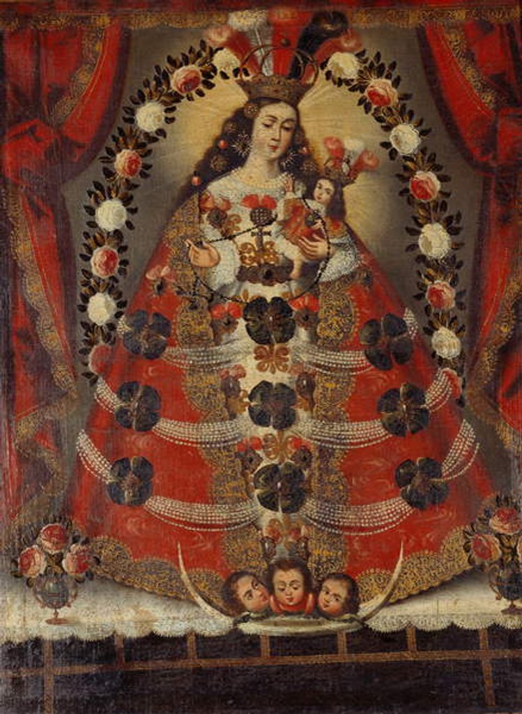 Detail of The Immaculate Conception, c.1700 by Cuzco School