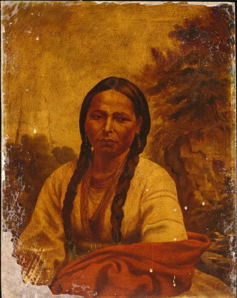 Detail of A Dakota Indian Woman by William Armstrong
