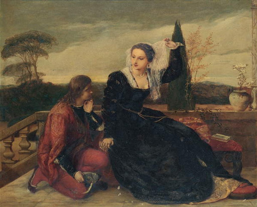 Detail of Olivia and Viola by James Clarke Hook