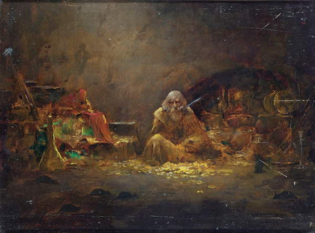 Detail of The Alchemist by William A. Breakspeare