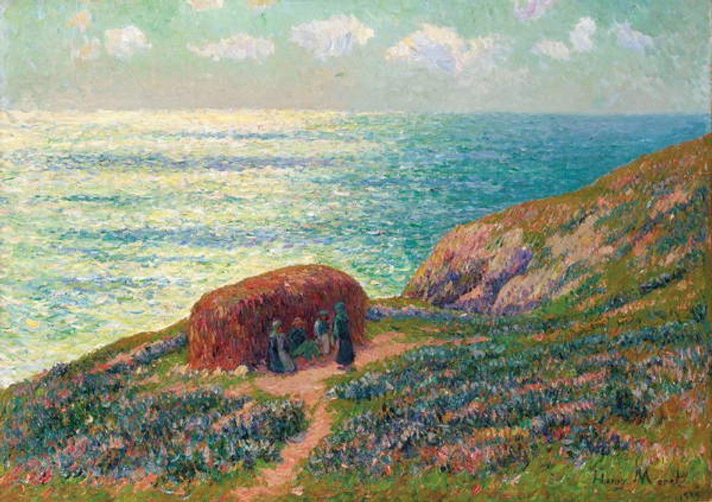 Detail of Seaweed Pickers at Moelan, Bretagne, 1900 by Henry Moret