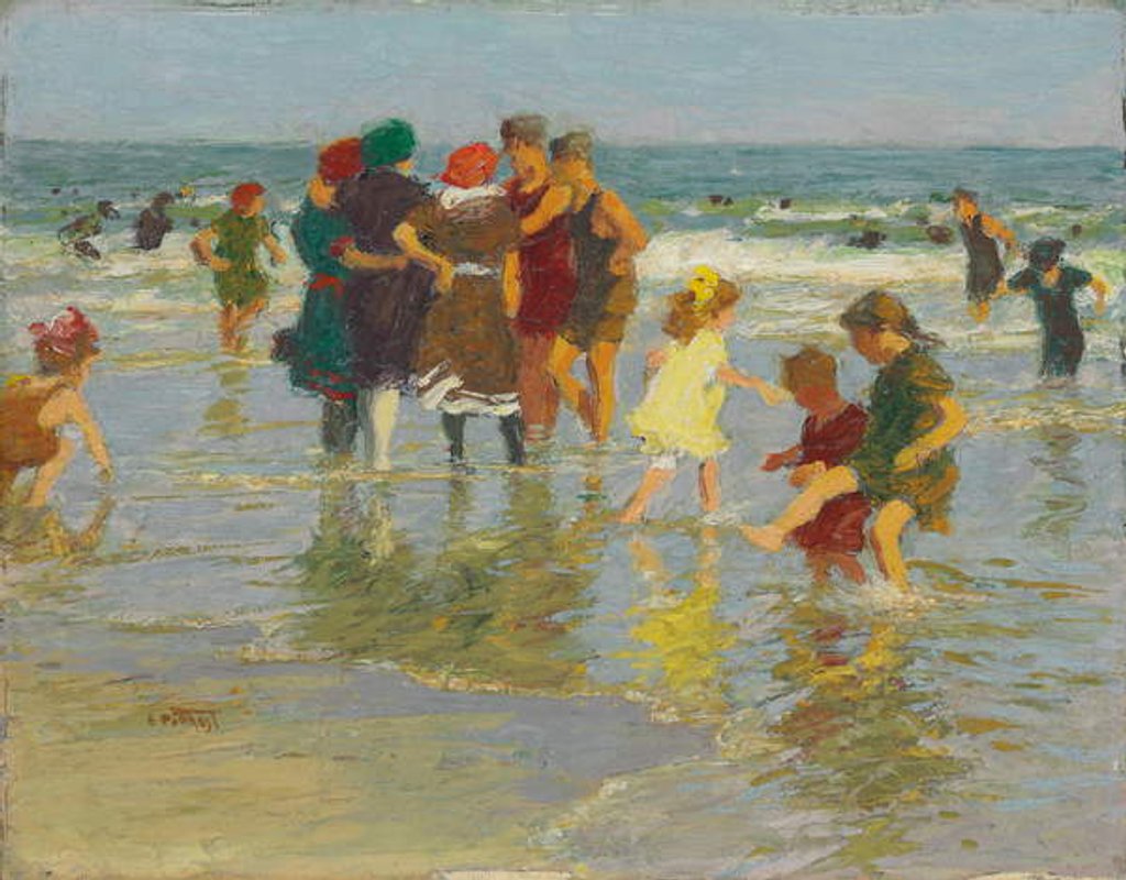 Detail of Beach Scene, by Edward Henry Potthast
