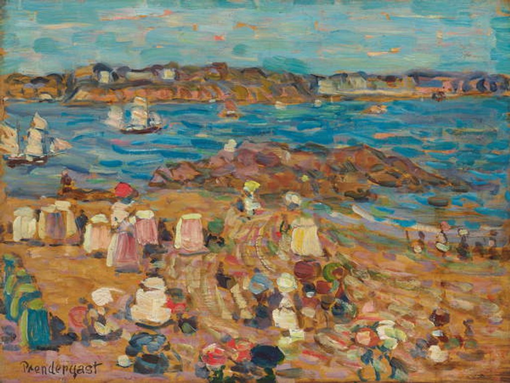 Detail of Study of Malo: The Border of the Sea, c.1907 by Maurice Brazil Prendergast