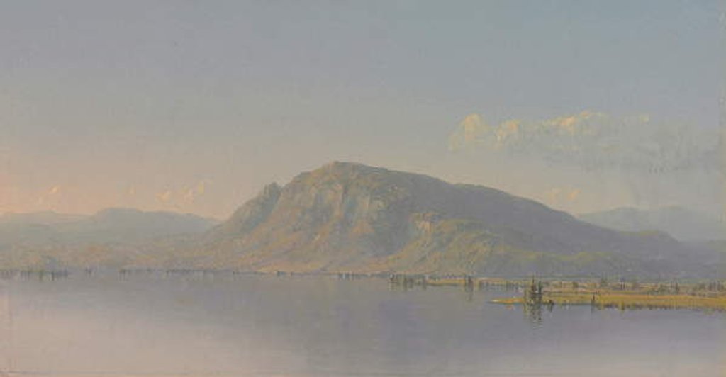 Detail of On the Hudson River by Sanford Robinson Gifford