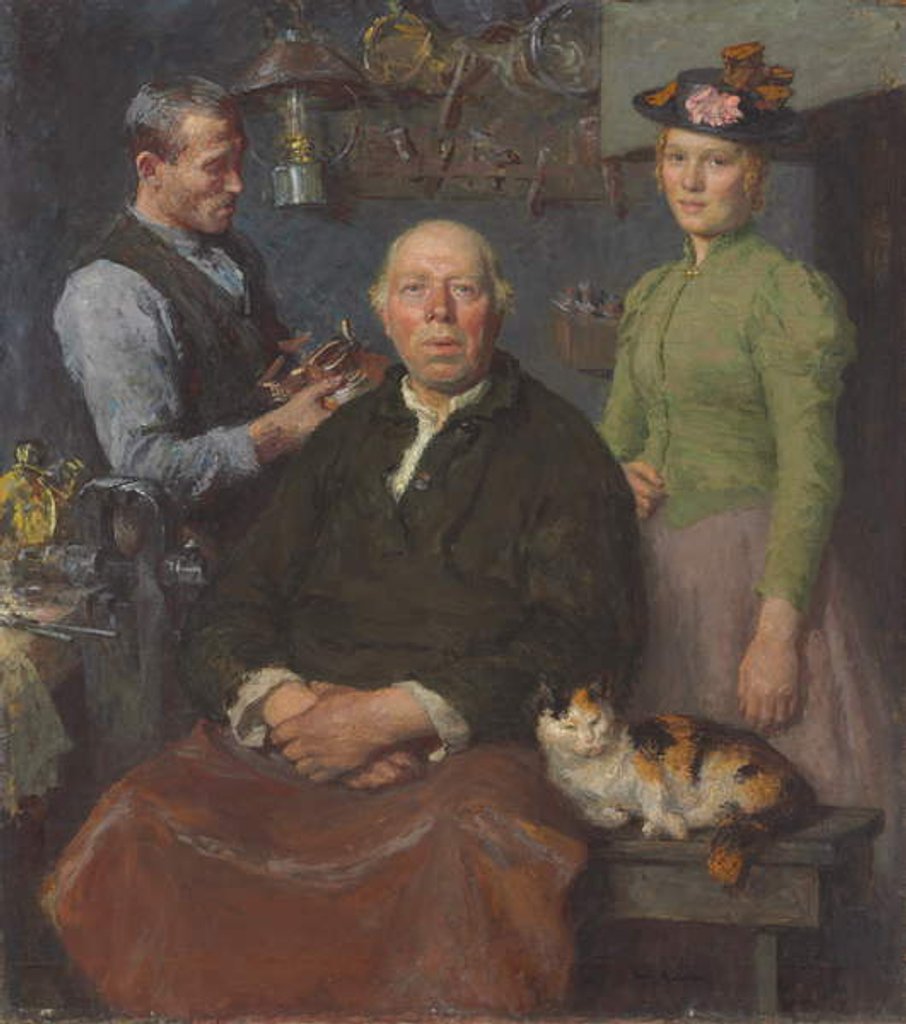 Detail of The Smithy, c.1910 by Julius Gari Melchers