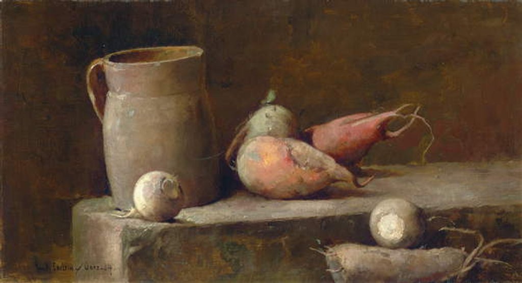 Detail of The Root Cellar, 1884 by Emil Carlsen