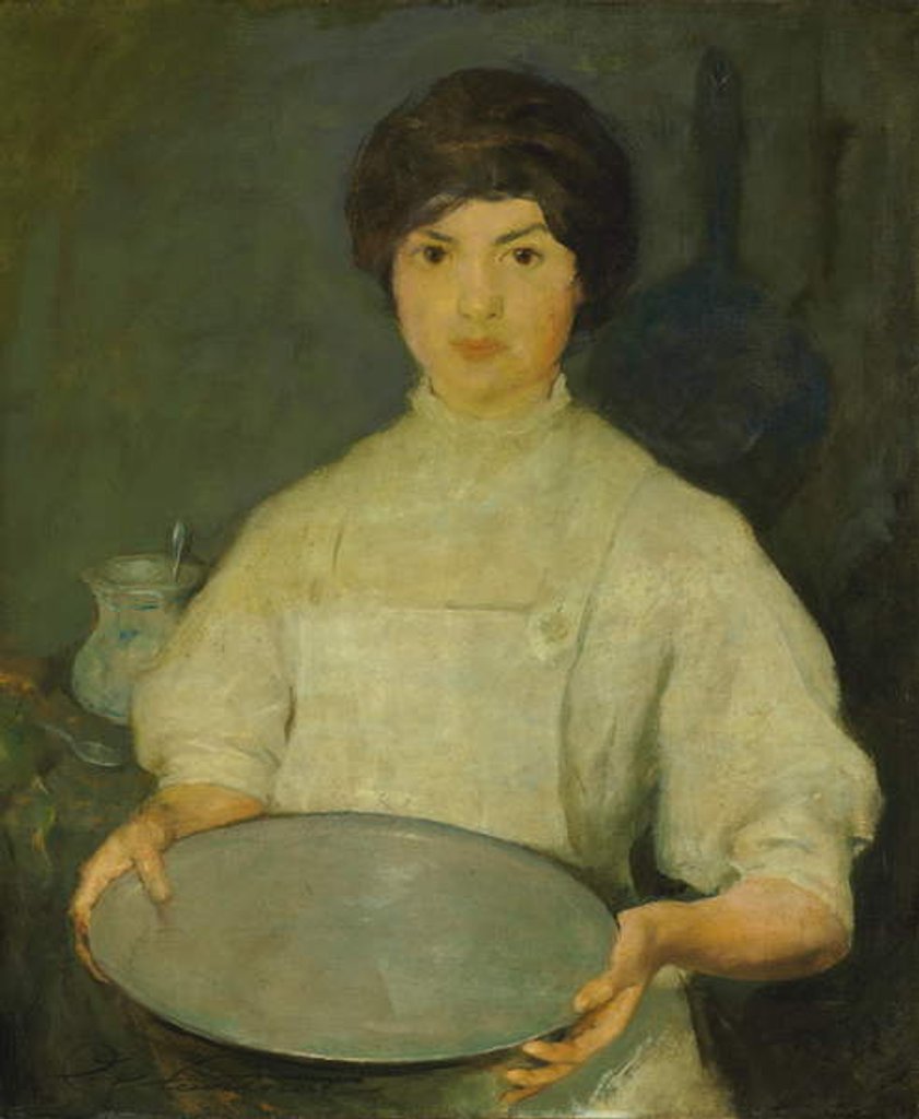 Detail of Girl with Pan by Charles Webster Hawthorne