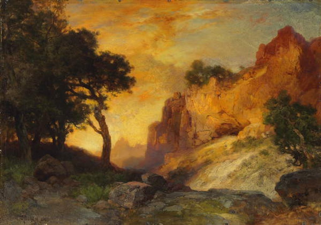 Detail of A Side Canyon, Grand Canyon, Arizona, 1905 by Thomas Moran