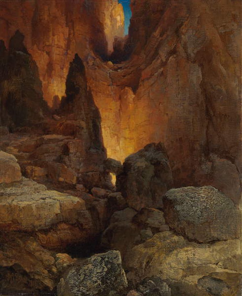 Detail of A Side Canyon, Grand Canyon of Arizona, 1915 by Thomas Moran