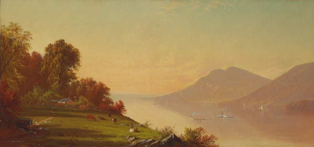Detail of Afternoon on the Hudson, 1867 by Alfred Thompson Bricher