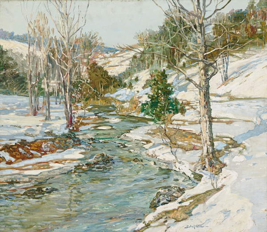 Detail of Nearing Spring by Walter Elmer Schofield