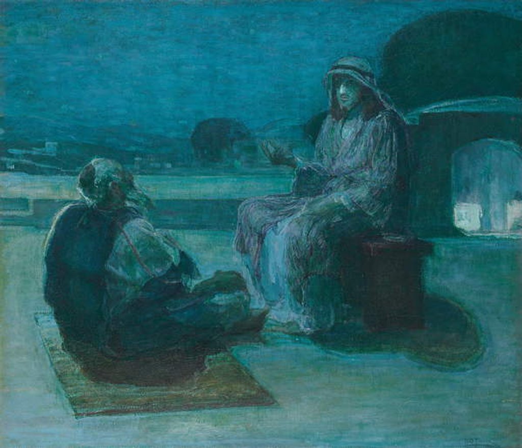 Detail of Nicodemus Coming to Christ, 1927 by Henry Ossawa Tanner
