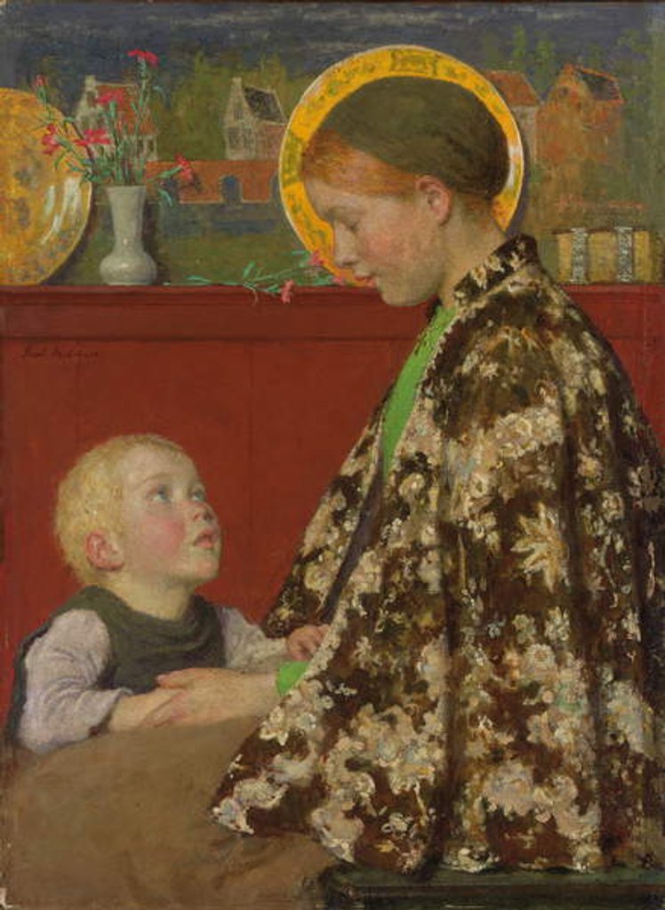 Detail of Young Mother, c.1892-1895 by Julius Gari Melchers