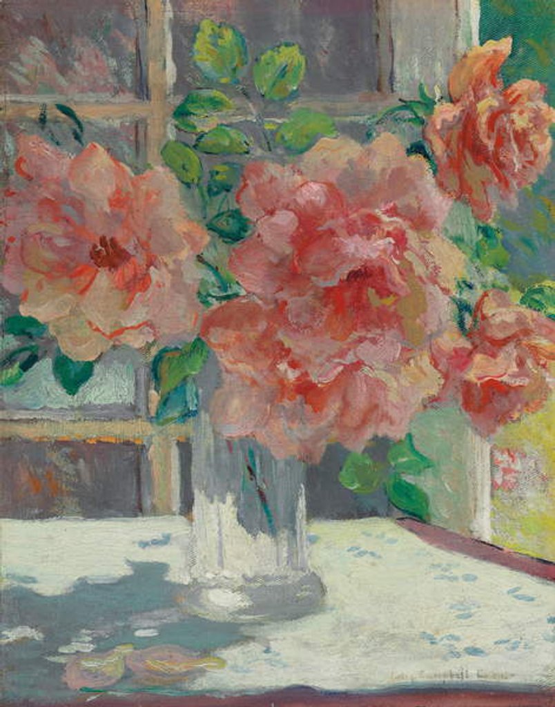 Detail of Roses by Colin Campbell Cooper