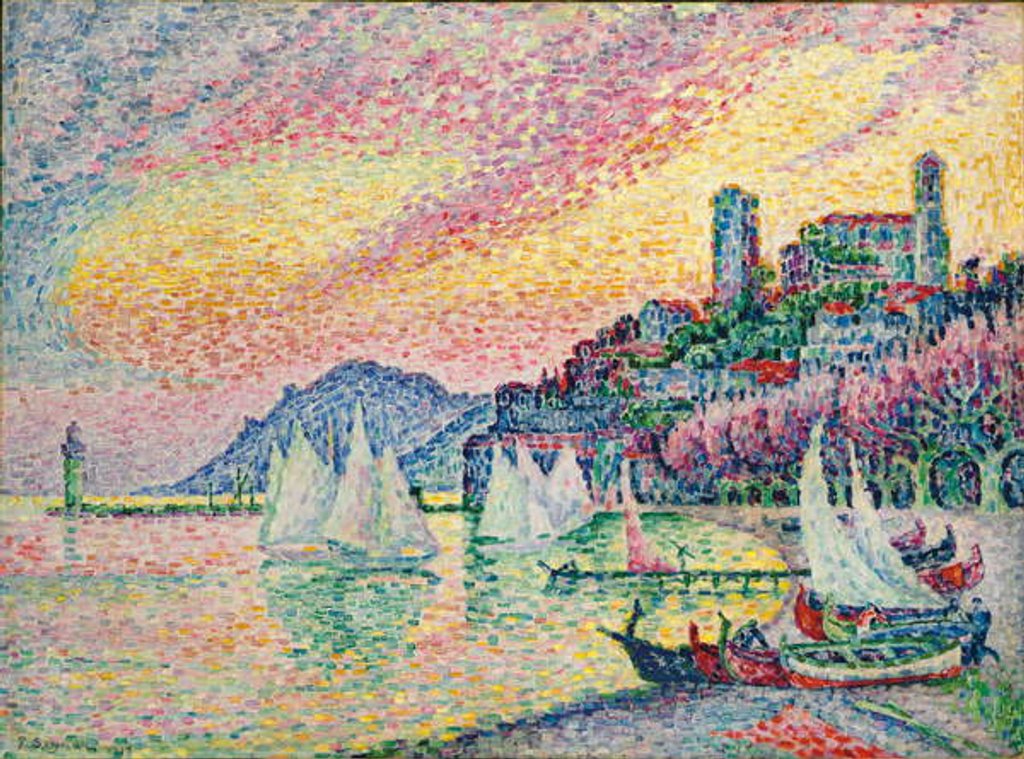 Detail of Old Port of Cannes; Vieux port de Cannes, 1918 by Paul Signac