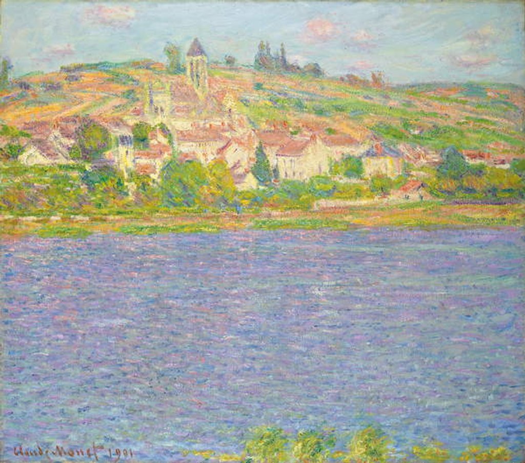 Detail of Vetheuil in the Sun; Vetheuil, effet de Soleil, 1901 by Claude Monet