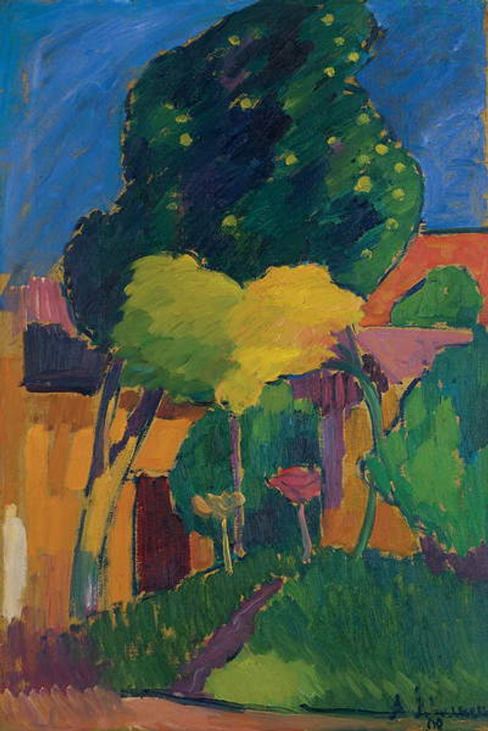 Detail of Murnau, 1908 by Alexej von Jawlensky