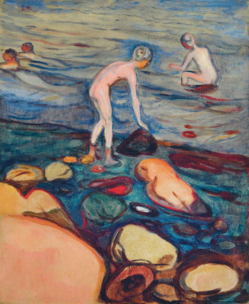 Detail of Bathers, 1897-1899 by Edvard Munch