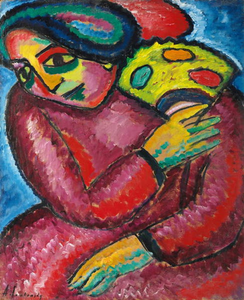Detail of Dance with Yellow Fan; Tanz mit gelbem Facher, 1912 by Alexej von Jawlensky