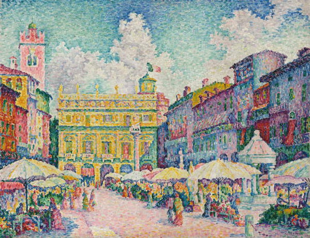 Detail of Verona Market by Paul Signac